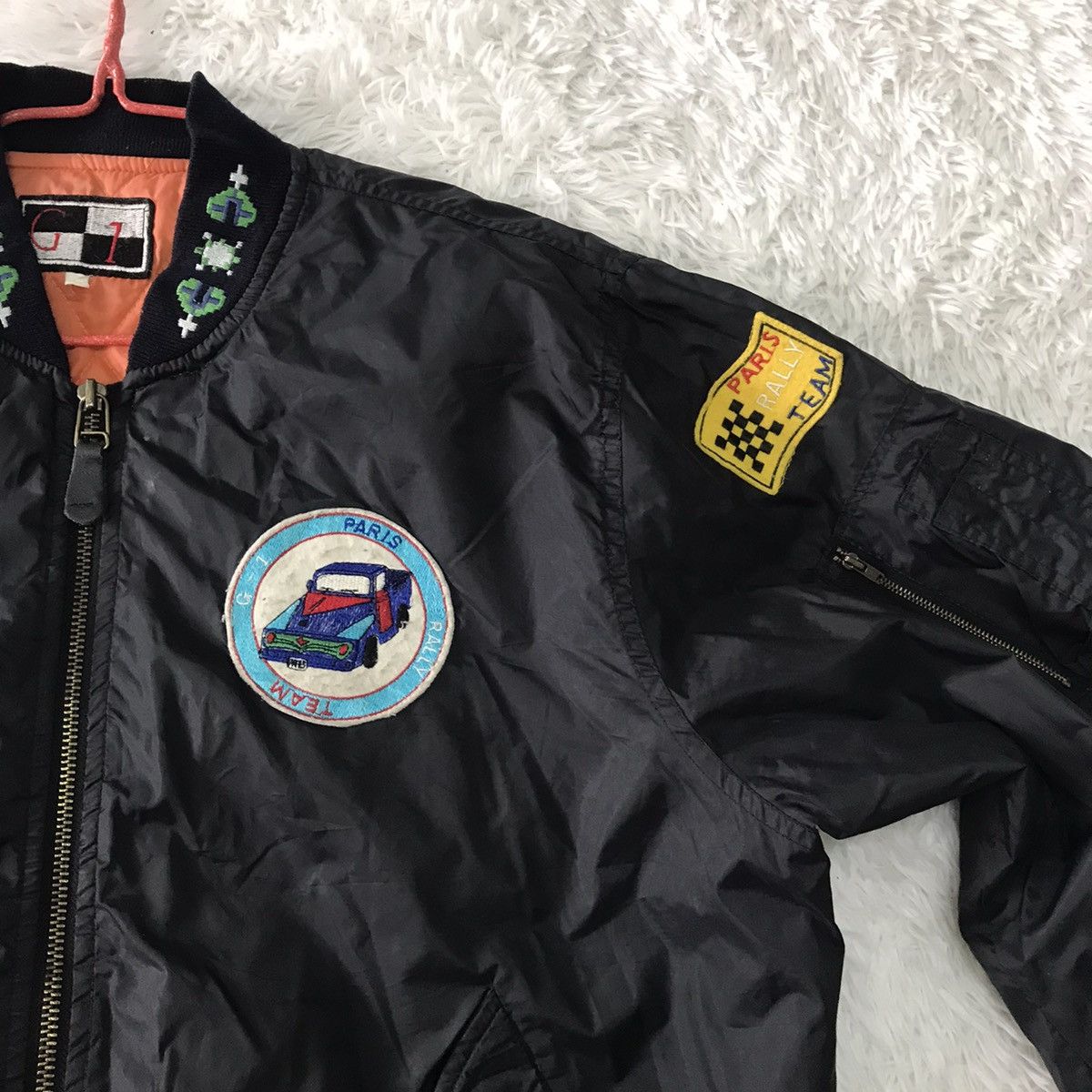 Japanese Brand 💥Steals💥Rare G-1 Paris Rally Team Bomber Jacket Size US L / EU 52-54 / 3 - 4 Thumbnail