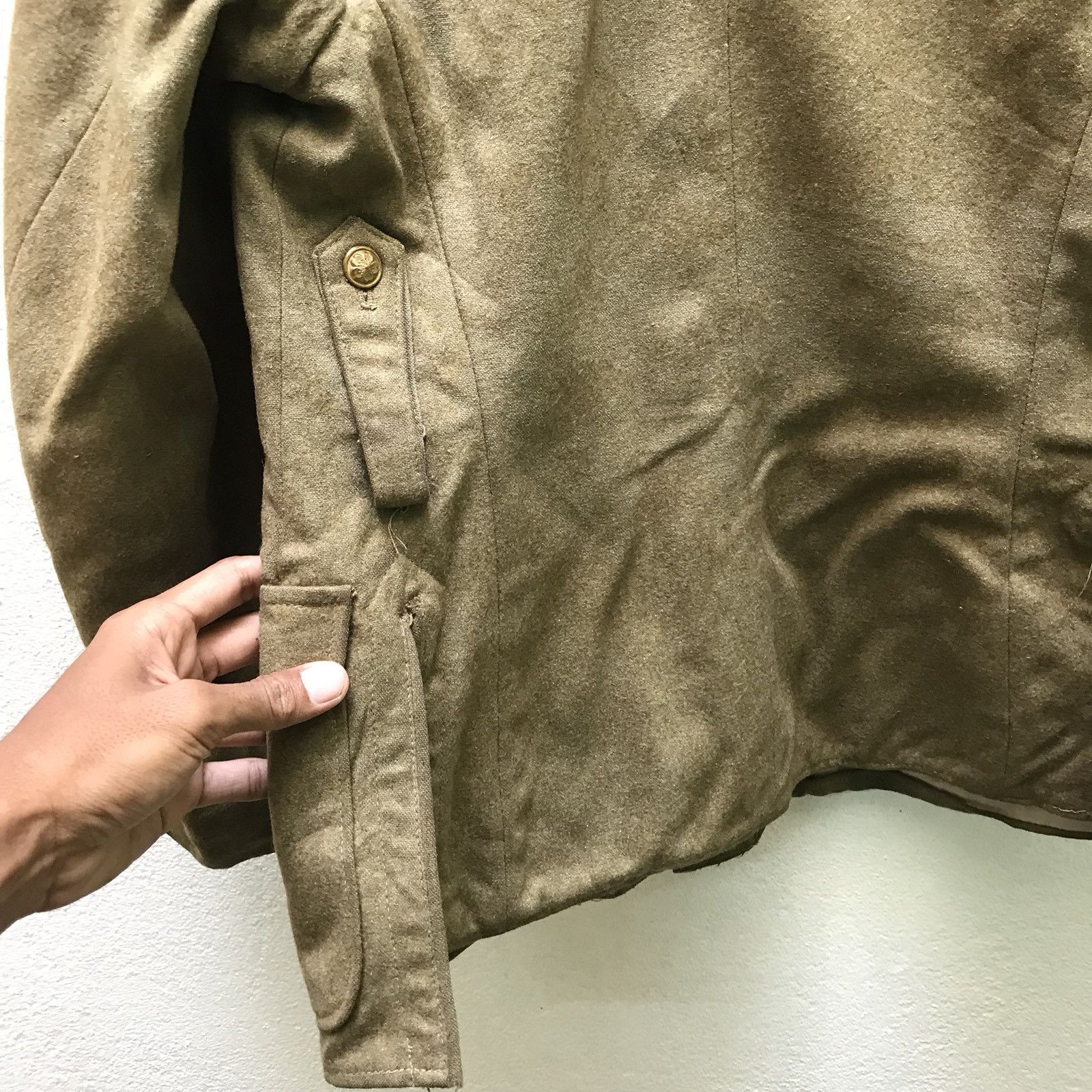 Japanese Brand 🔊 Rare Vintage 40s-50s Japanese Military Wool Indigo Lini Size US S / EU 44-46 / 1 - 10 Thumbnail