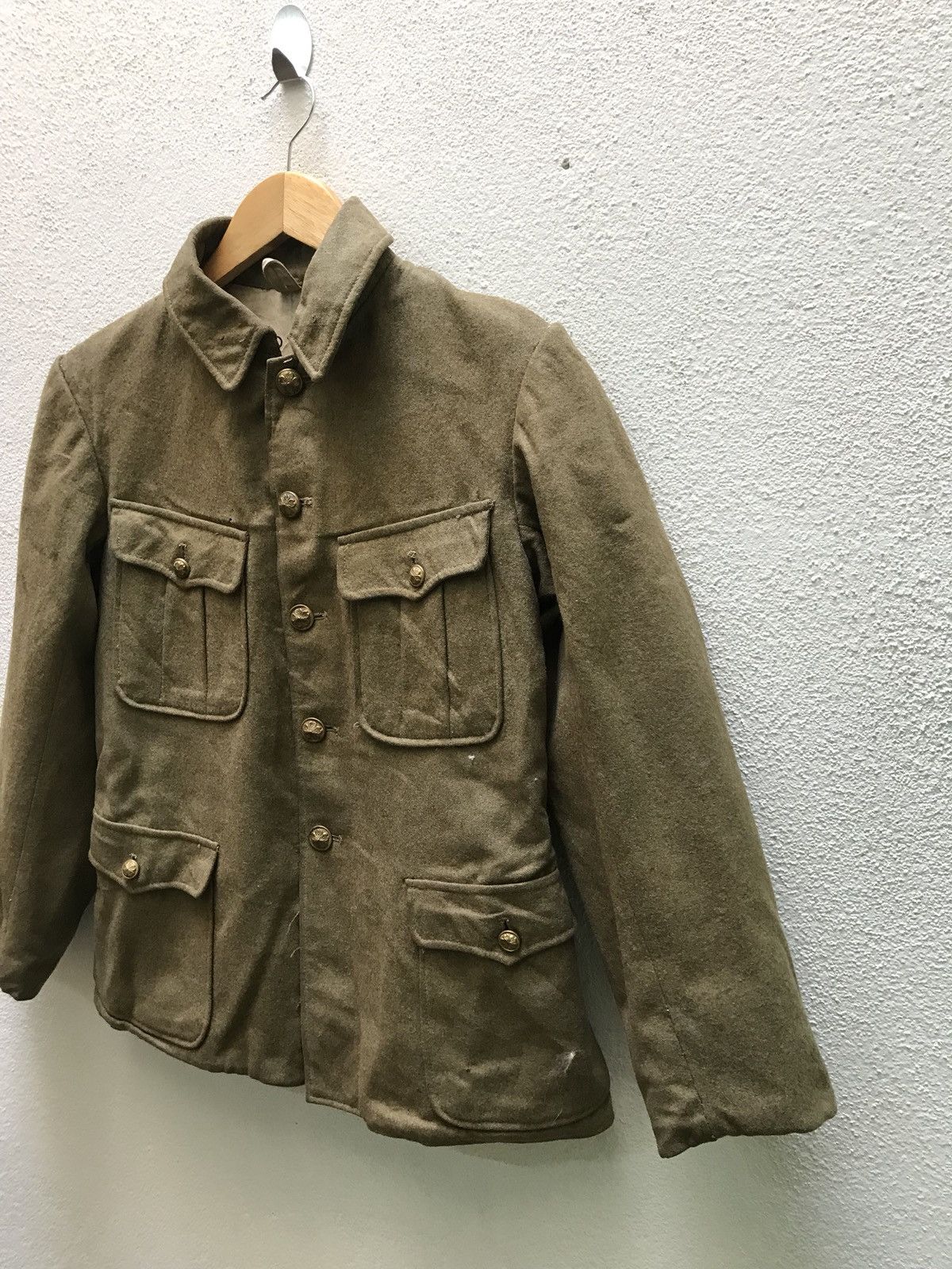 Japanese Brand 🔊 Rare Vintage 40s-50s Japanese Military Wool Indigo Lini Size US S / EU 44-46 / 1 - 2 Thumbnail