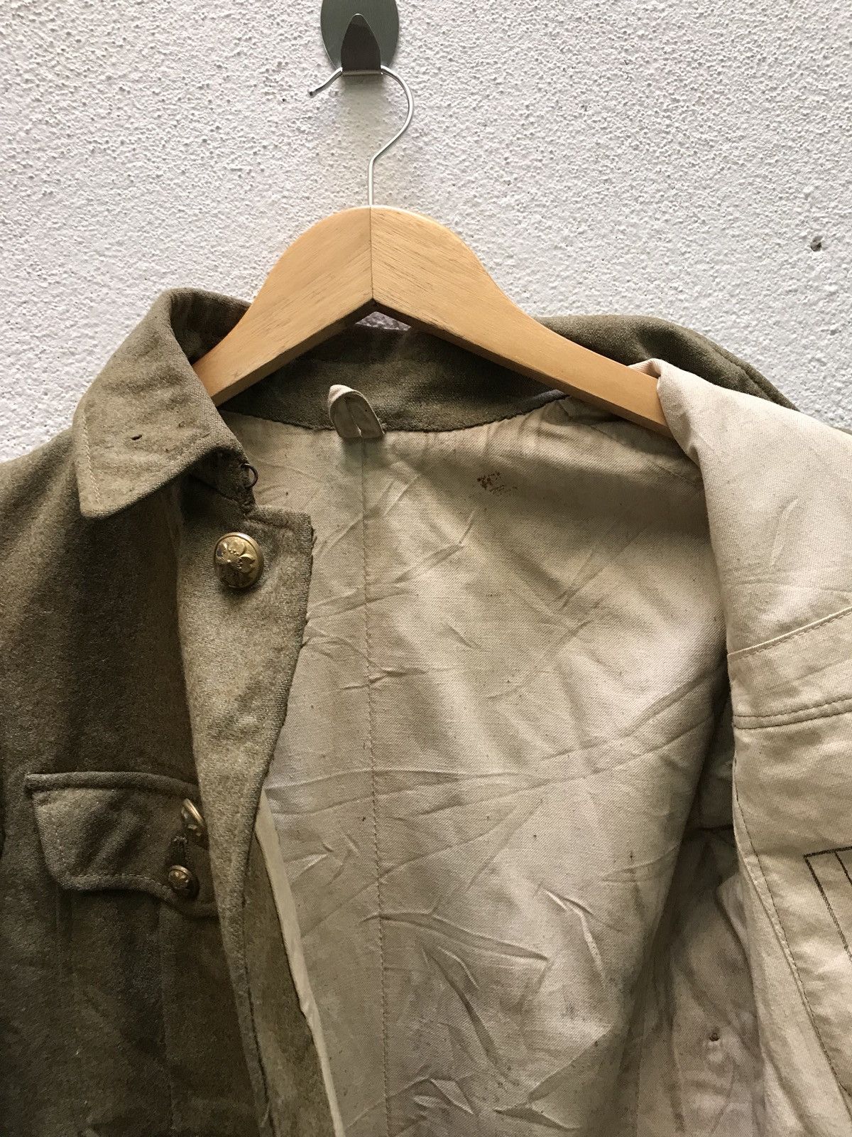 Japanese Brand 🔊 Rare Vintage 40s-50s Japanese Military Wool Indigo Lini Size US S / EU 44-46 / 1 - 11 Thumbnail