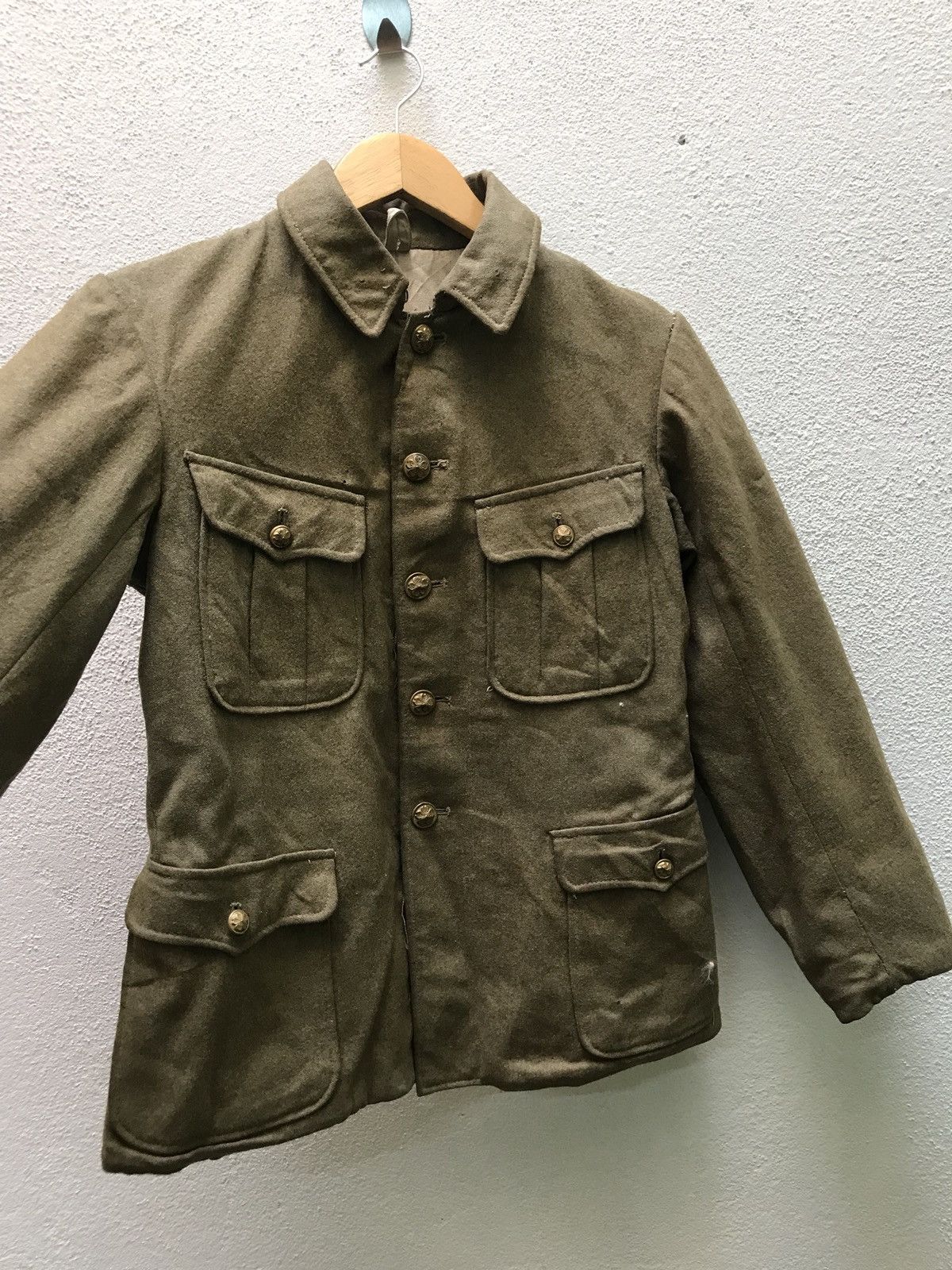 Japanese Brand 🔊 Rare Vintage 40s-50s Japanese Military Wool Indigo Lini Size US S / EU 44-46 / 1 - 6 Thumbnail