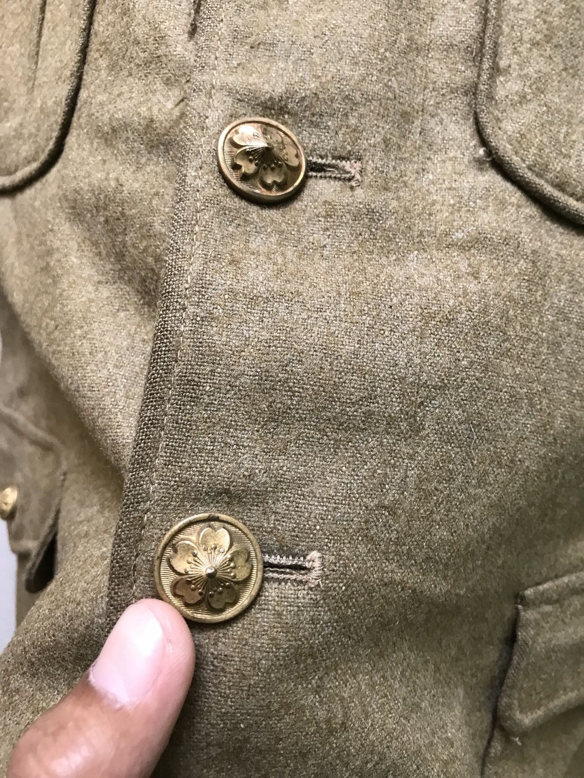 Japanese Brand 🔊 Rare Vintage 40s-50s Japanese Military Wool Indigo Lini Size US S / EU 44-46 / 1 - 13 Thumbnail