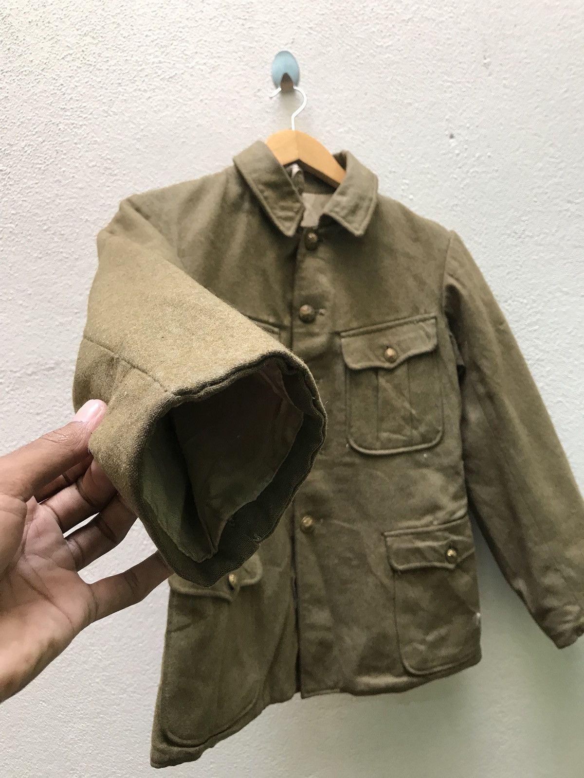 Japanese Brand 🔊 Rare Vintage 40s-50s Japanese Military Wool Indigo Lini Size US S / EU 44-46 / 1 - 8 Thumbnail