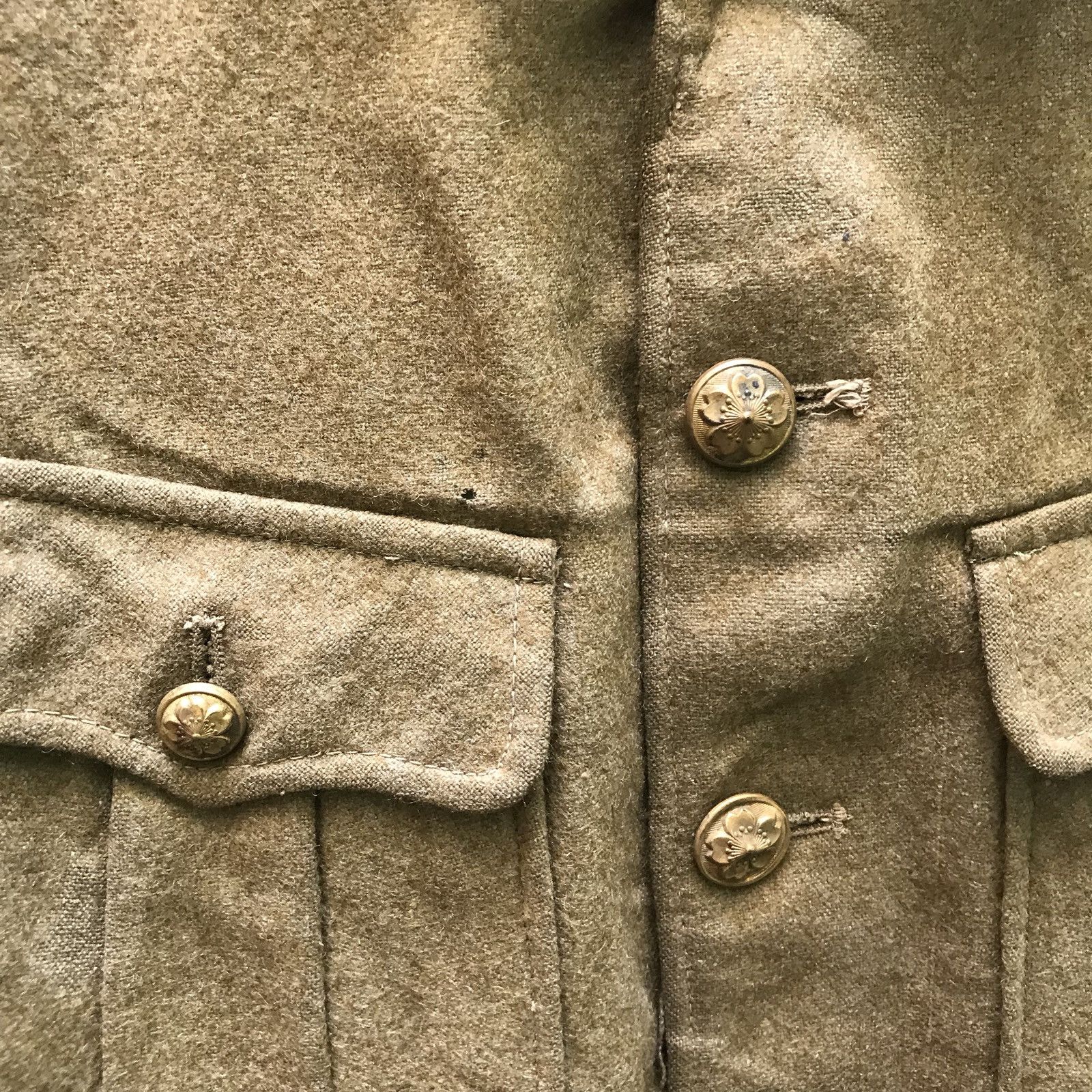 Japanese Brand 🔊 Rare Vintage 40s-50s Japanese Military Wool Indigo Lini Size US S / EU 44-46 / 1 - 12 Thumbnail