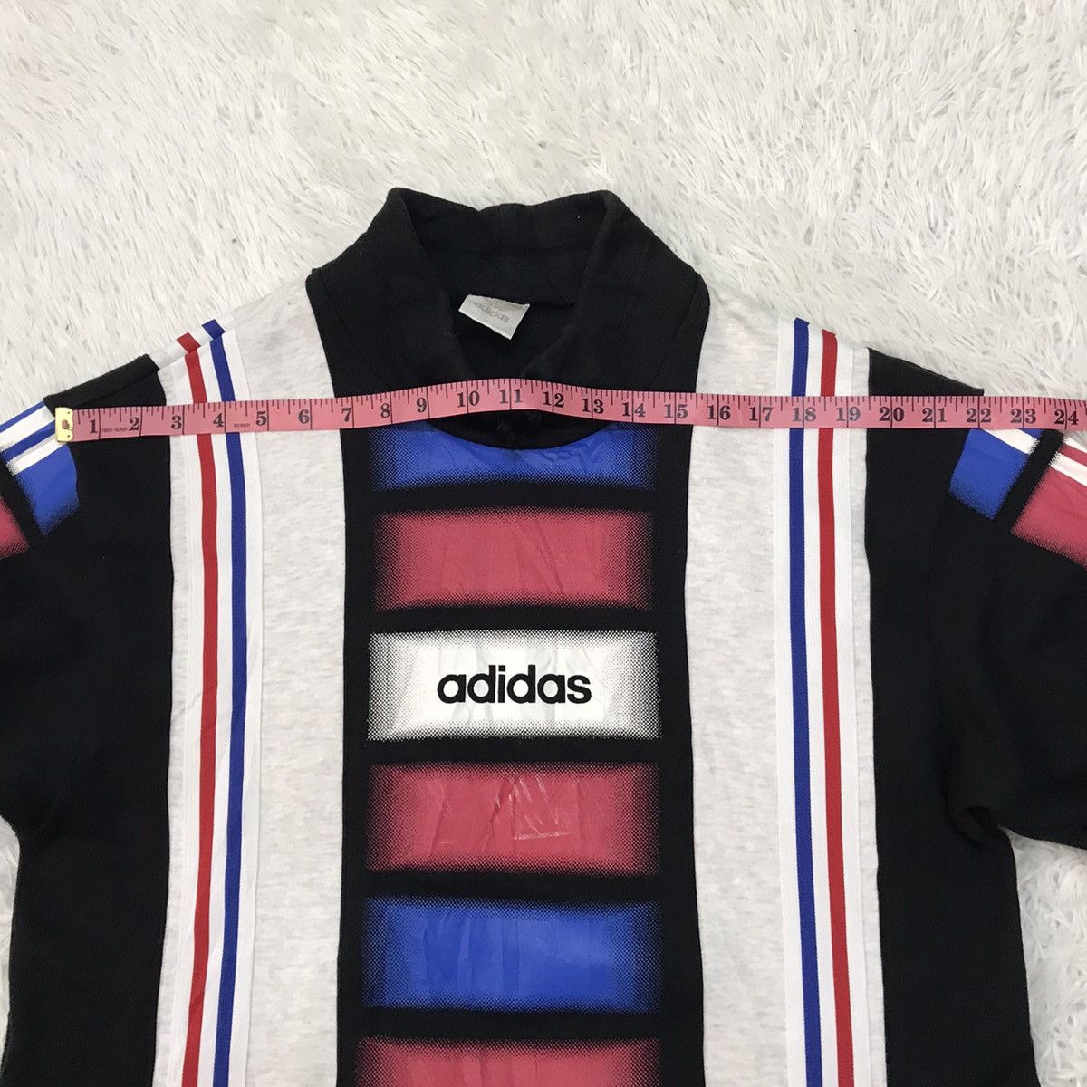 Adidas Vtg 80s Multicolored Long Sleeve Sweat Neck Pull Size US M / EU 48-50 / 2 - 22 Thumbnail