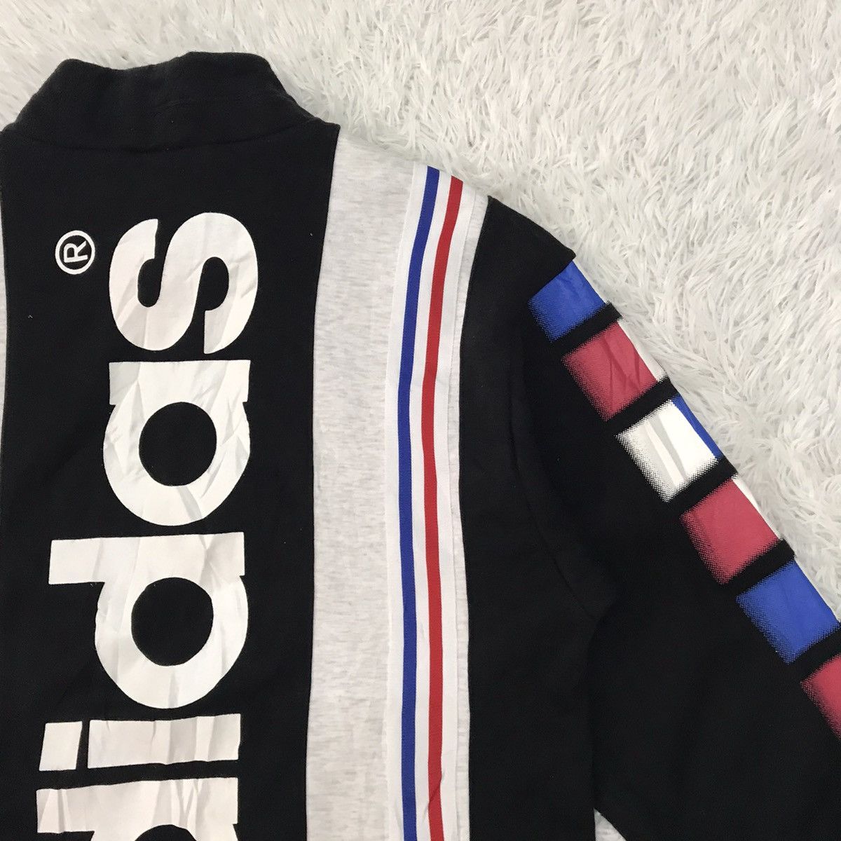 Adidas Vtg 80s Multicolored Long Sleeve Sweat Neck Pull Size US M / EU 48-50 / 2 - 13 Thumbnail
