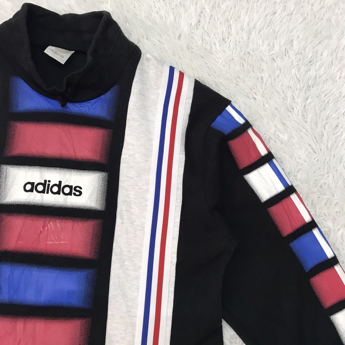 Adidas Vtg 80s Multicolored Long Sleeve Sweat Neck Pull Size US M / EU 48-50 / 2 - 7 Thumbnail