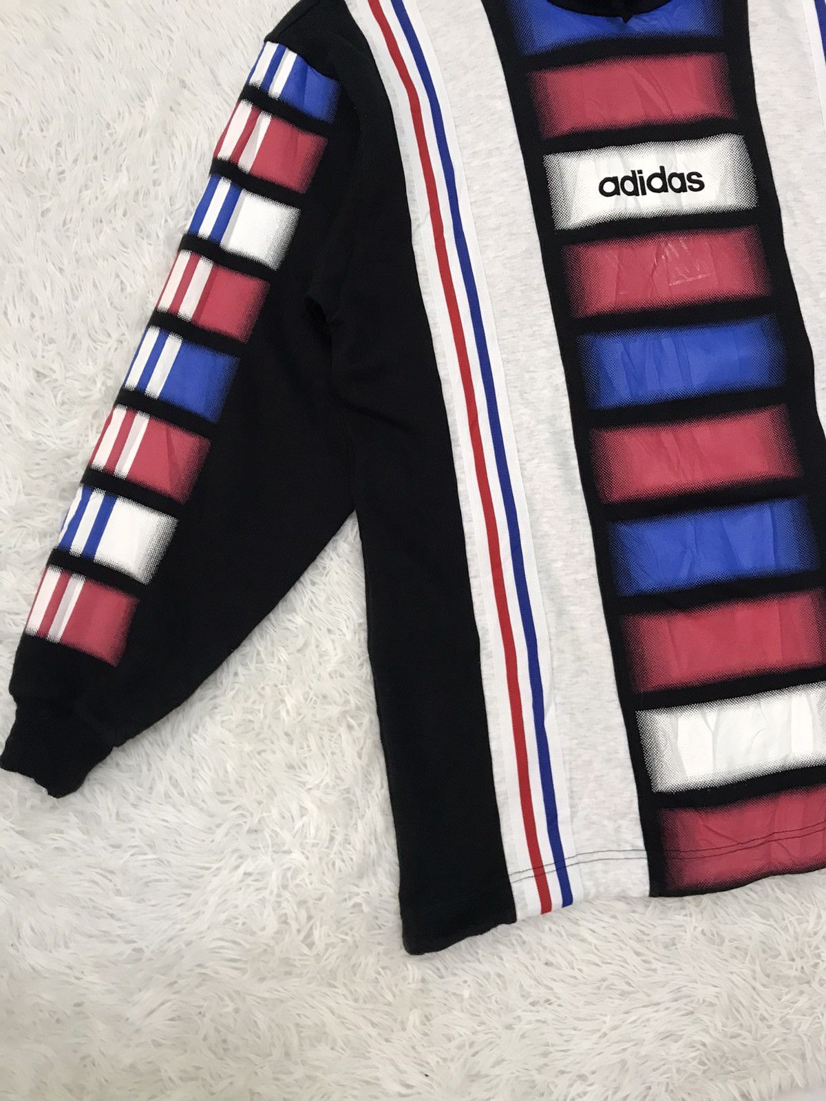 Adidas Vtg 80s Multicolored Long Sleeve Sweat Neck Pull Size US M / EU 48-50 / 2 - 3 Thumbnail