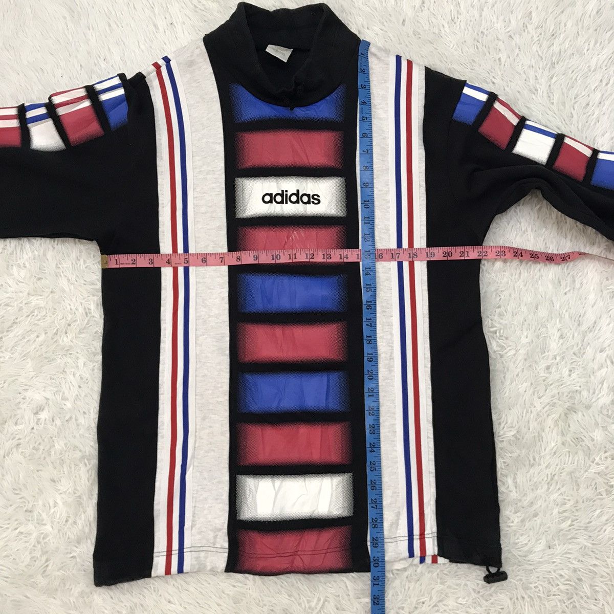 Adidas Vtg 80s Multicolored Long Sleeve Sweat Neck Pull Size US M / EU 48-50 / 2 - 21 Thumbnail
