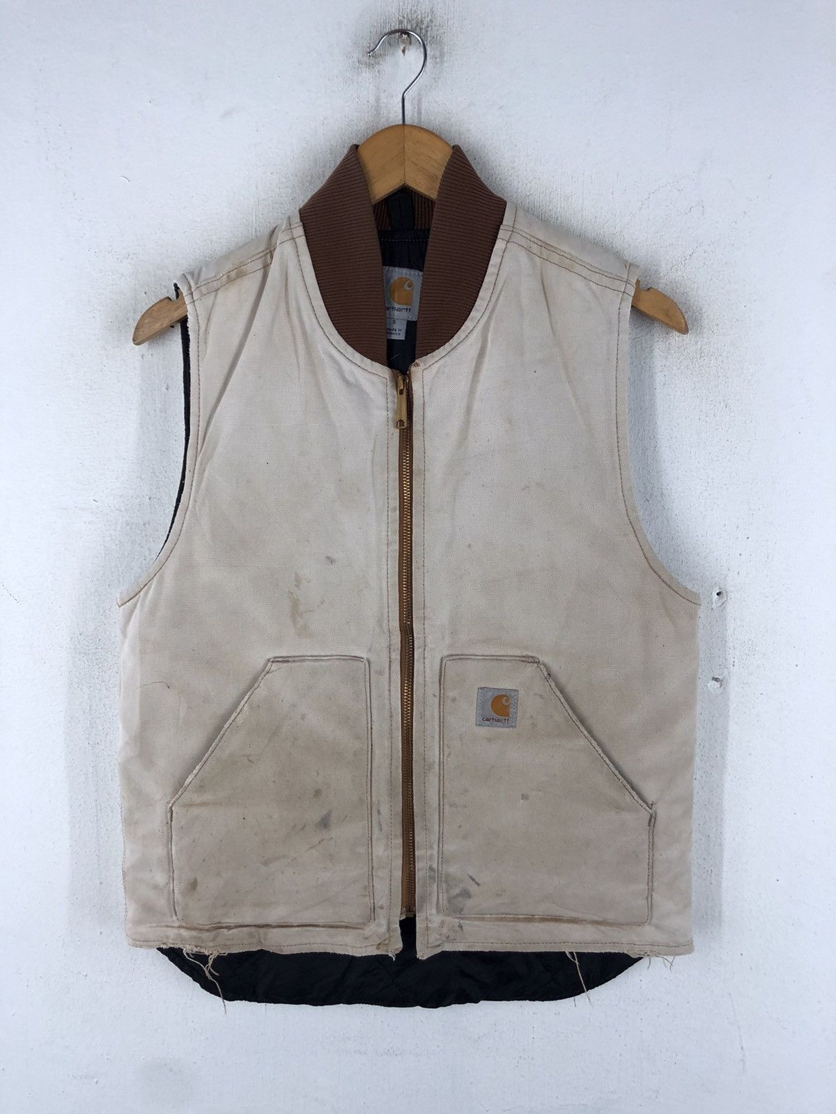 Carhartt 🔥CARHARTT TANK TOP QUILTED DIAMOND LINING Size US S / EU 44-46 / 1 - 1 Thumbnail
