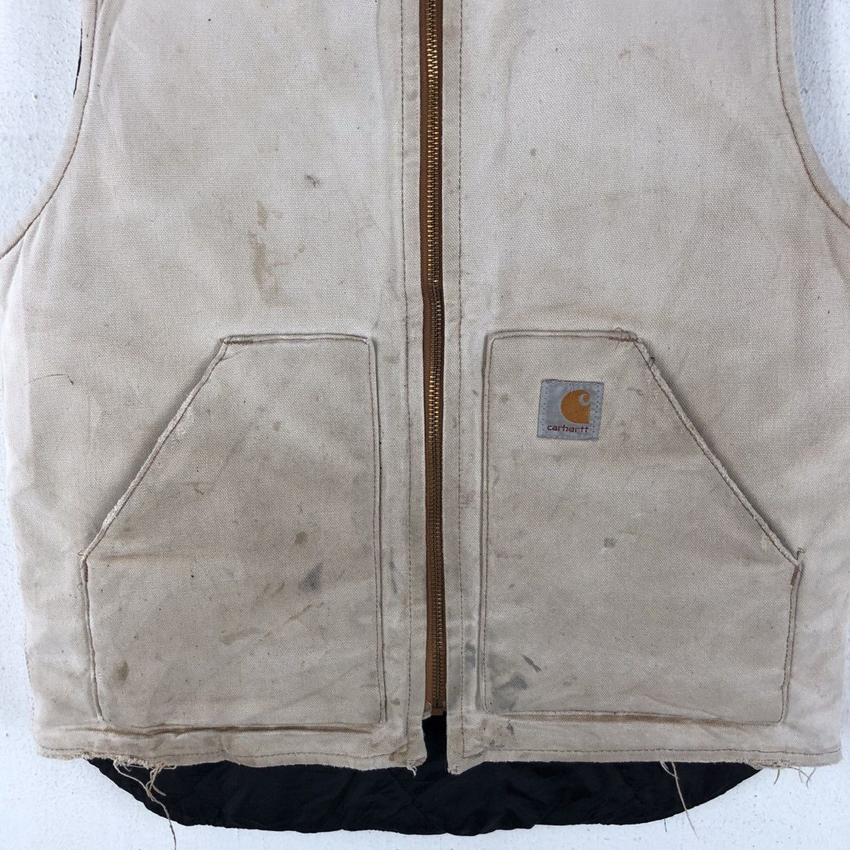 Carhartt 🔥CARHARTT TANK TOP QUILTED DIAMOND LINING Size US S / EU 44-46 / 1 - 6 Thumbnail