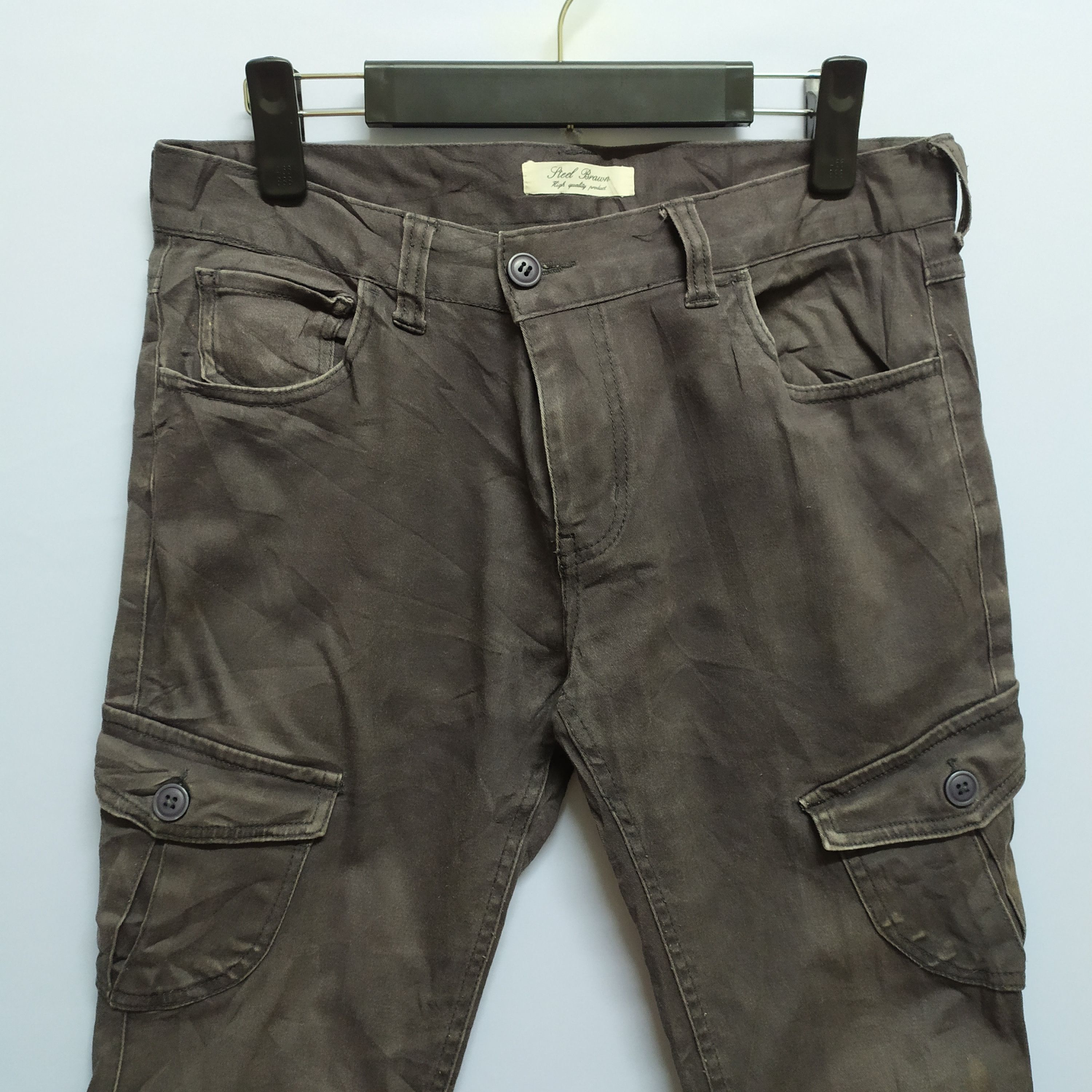 Japanese Brand Steel Brawn Skinny Cargo Pants Size US 28 / EU 44 - 2 Thumbnail