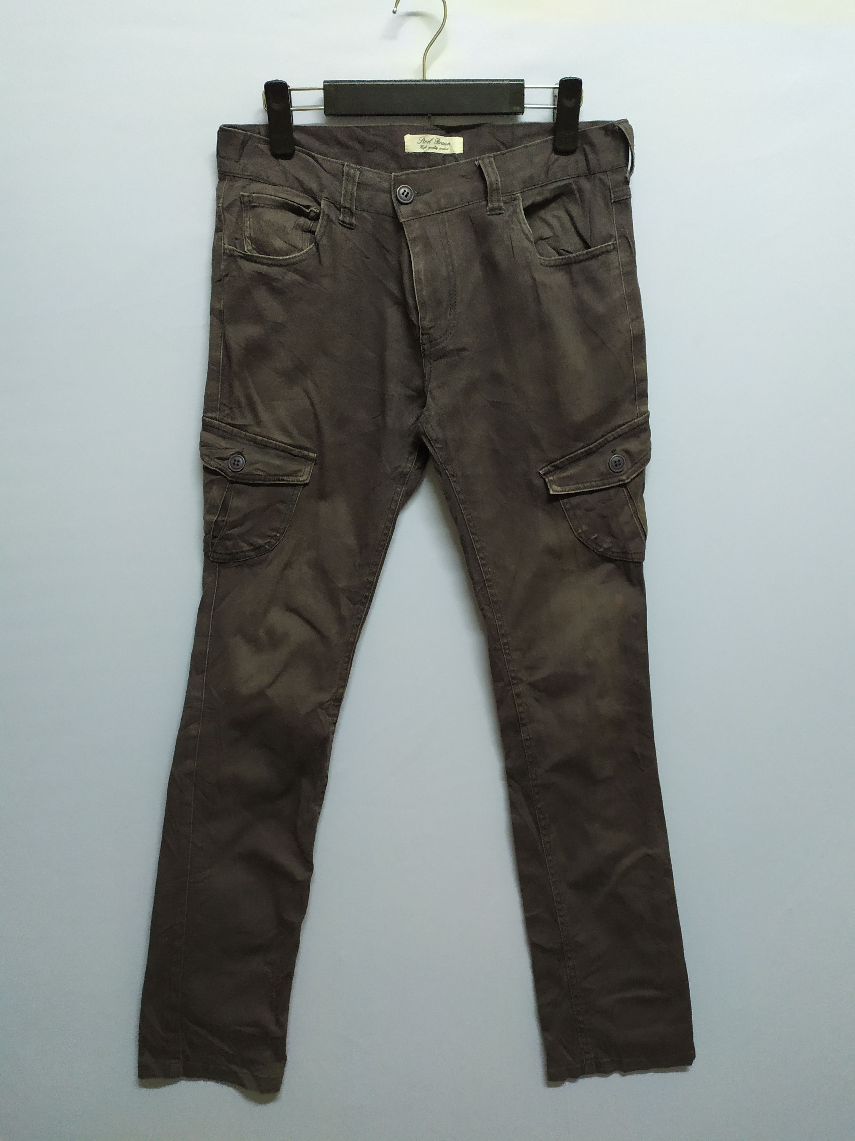 Japanese Brand Steel Brawn Skinny Cargo Pants Size US 28 / EU 44 - 1 Thumbnail