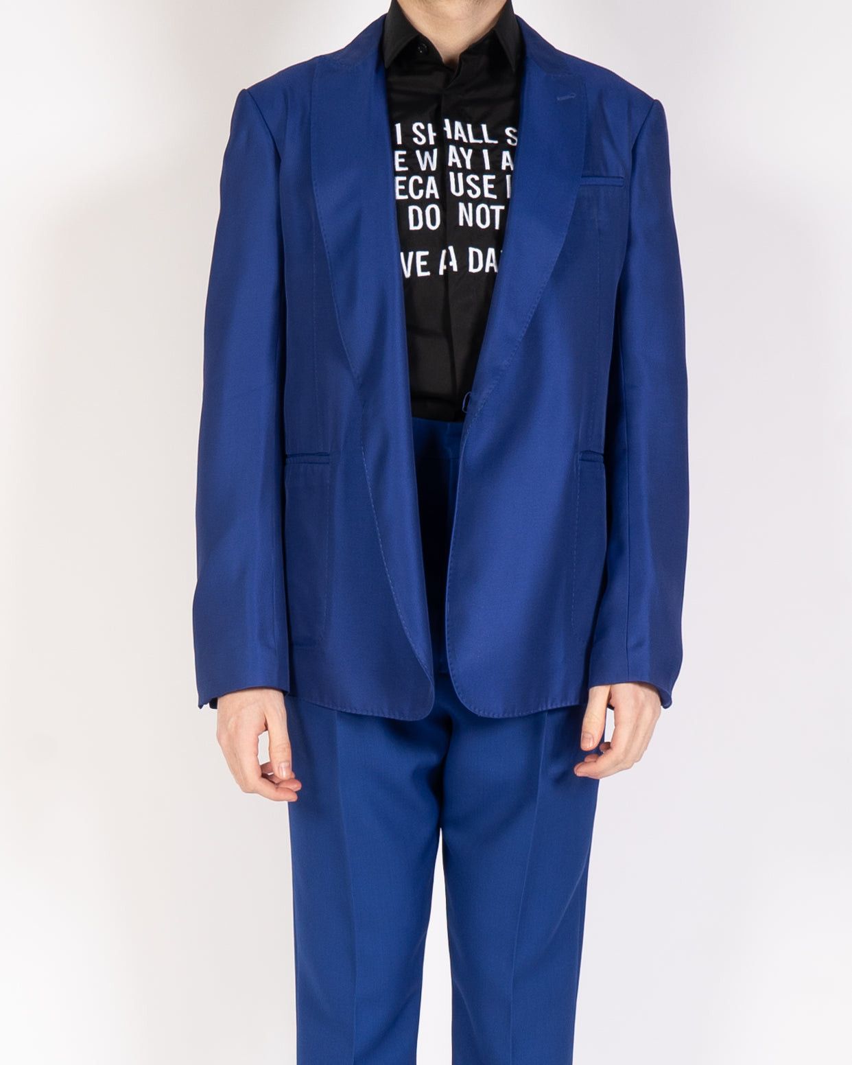 Haider Ackermann SS20 Royal Blue Double Breasted Blazer Size 48L - 4 Thumbnail