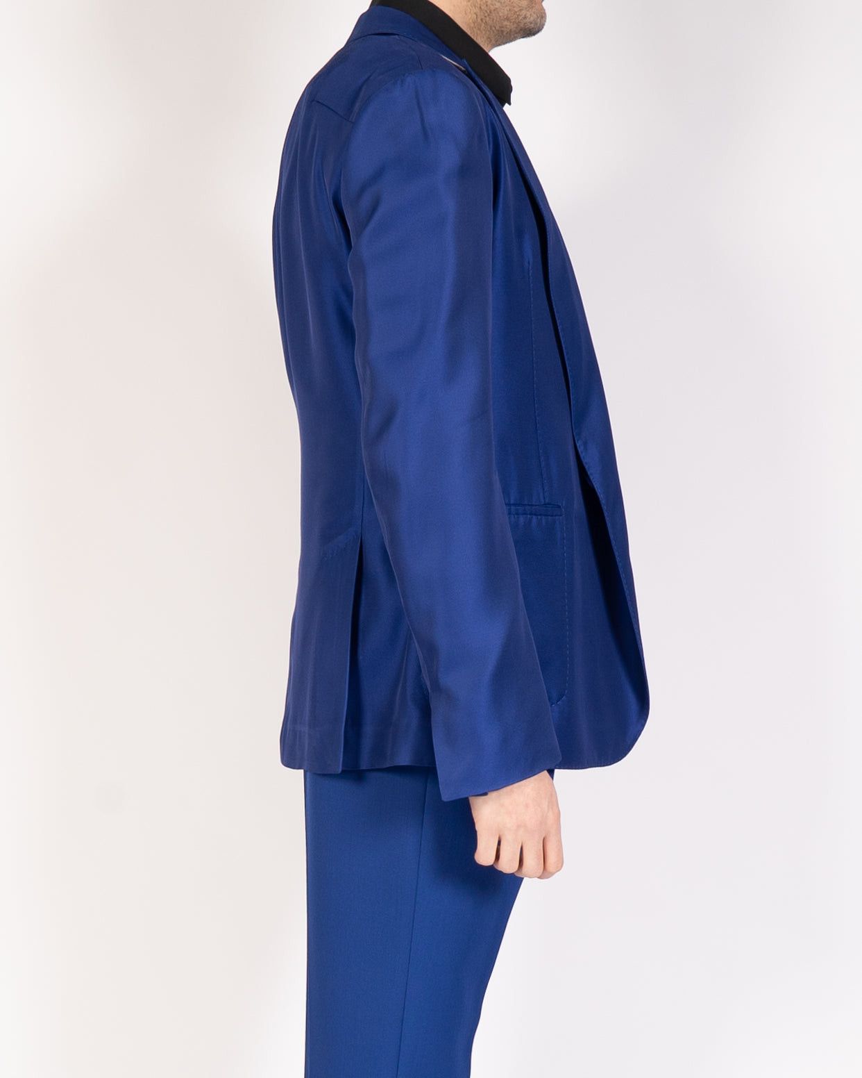 Haider Ackermann SS20 Royal Blue Double Breasted Blazer Size 48L - 2 Thumbnail