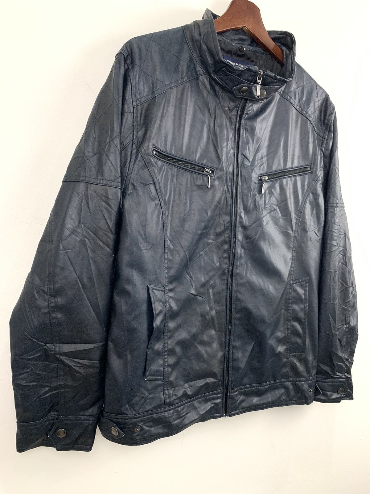 Other SPLENDID SATISFACTION Leather Multipocket Bike Rider Jacket Size US L / EU 52-54 / 3 - 6 Thumbnail