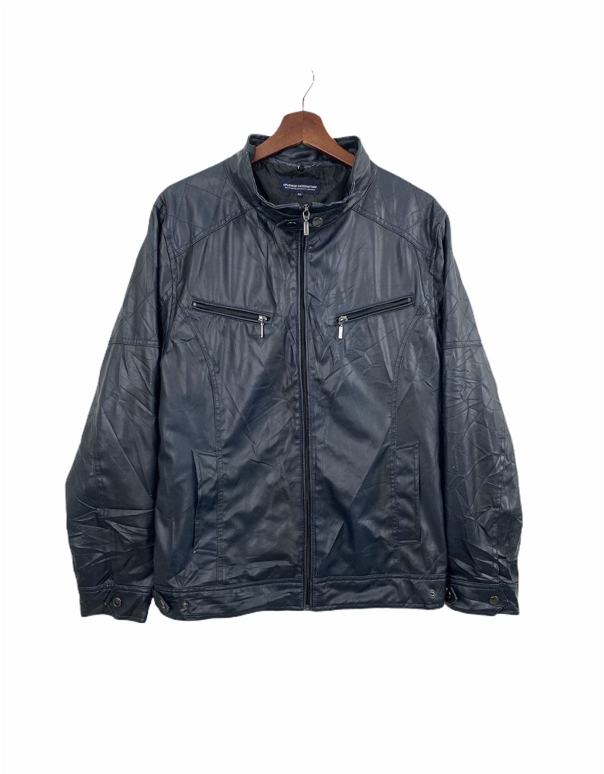 Other SPLENDID SATISFACTION Leather Multipocket Bike Rider Jacket Size US L / EU 52-54 / 3 - 1 Thumbnail