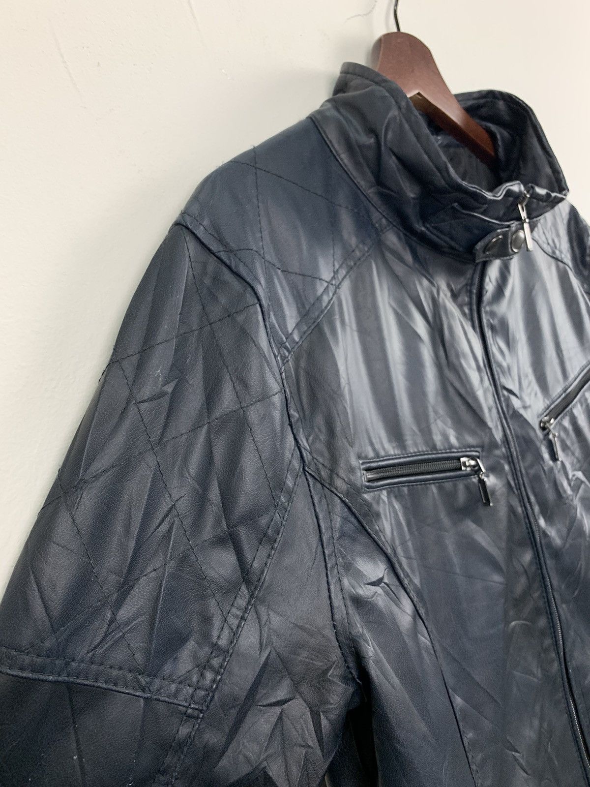 Other SPLENDID SATISFACTION Leather Multipocket Bike Rider Jacket Size US L / EU 52-54 / 3 - 9 Thumbnail