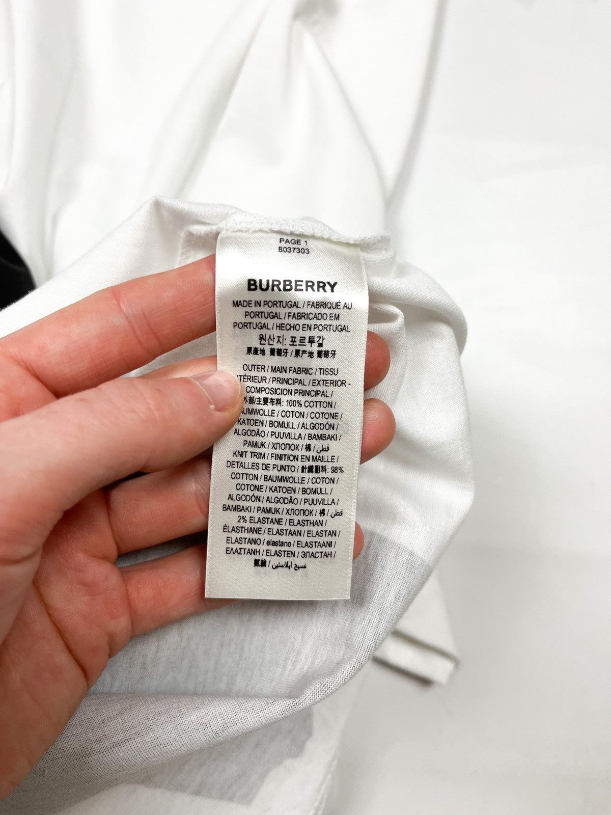 Burberry Burberry love tshirt white M Size US M / EU 48-50 / 2 - 6 Thumbnail