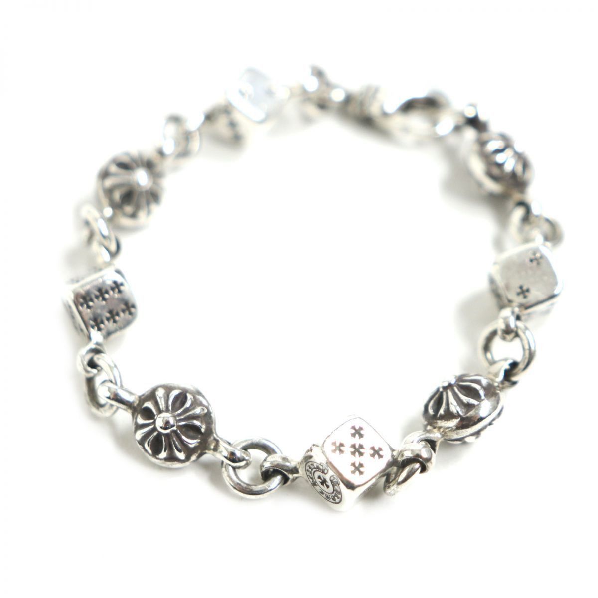 DICE AND CROSSBALL BRACELET - Chrome World JP