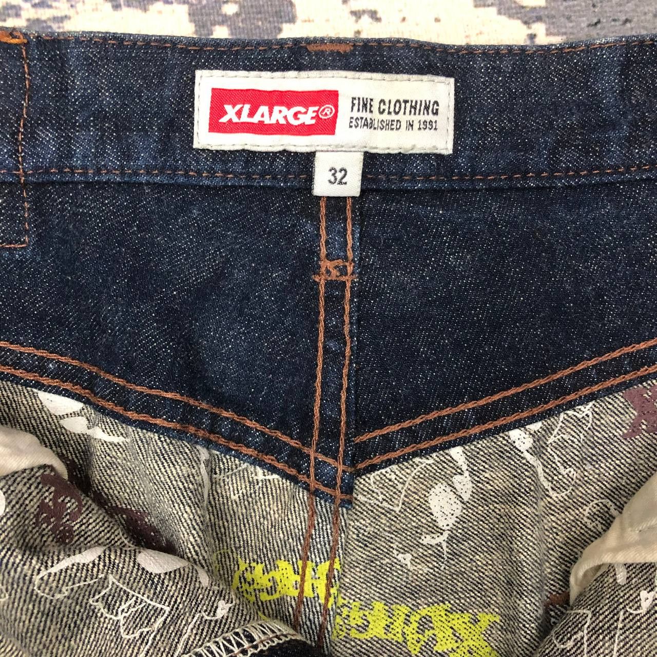 X-LARGE × Xlarge P95 X-LARGE CLOTHING SLIM FIT JEANS Size US 32 / EU 48 - 5 Thumbnail