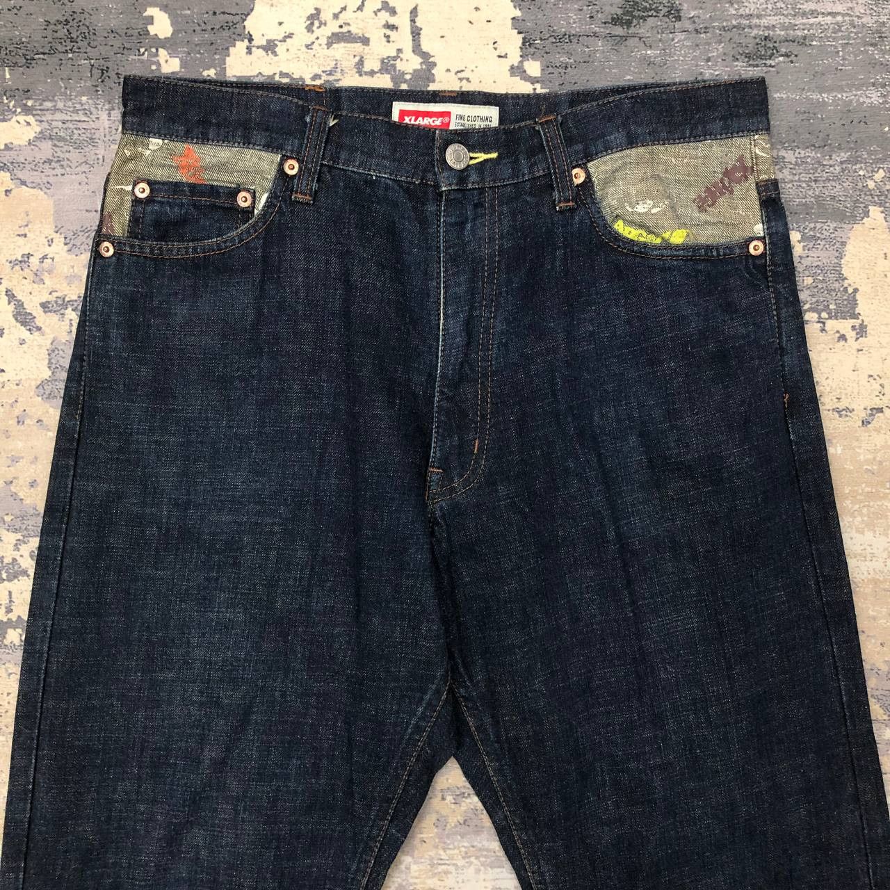 X-LARGE × Xlarge P95 X-LARGE CLOTHING SLIM FIT JEANS Size US 32 / EU 48 - 4 Thumbnail