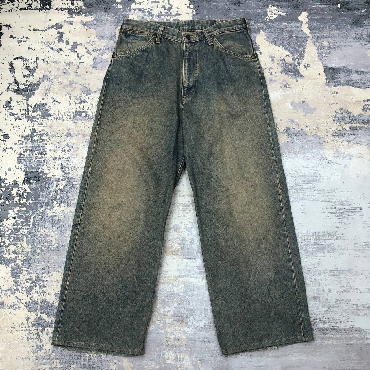 Vintage × Wrangler P96 VTG BLUE BELL WANGLER BAGGY JEANS Size US 31 - 2 Thumbnail