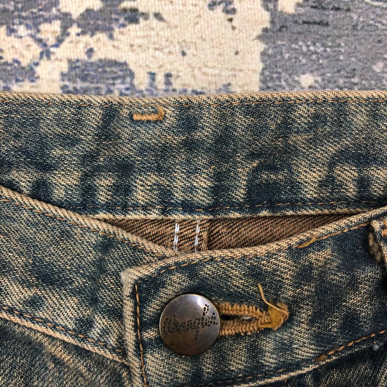 Vintage × Wrangler P96 VTG BLUE BELL WANGLER BAGGY JEANS Size US 31 - 6 Thumbnail