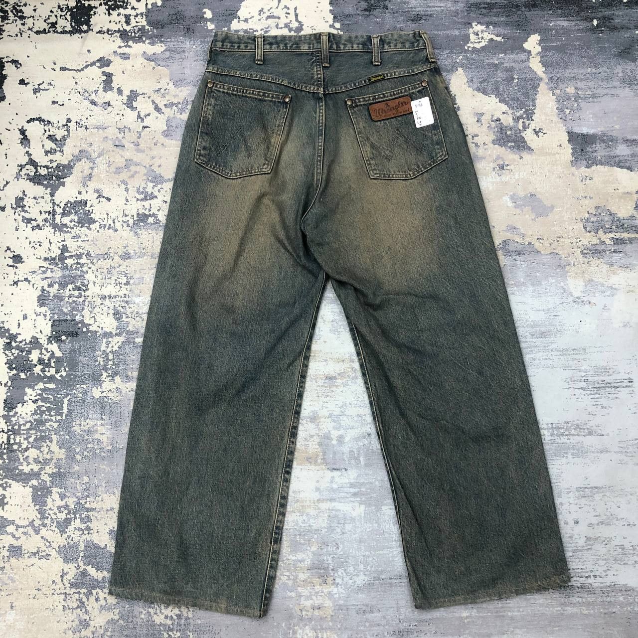Vintage × Wrangler P96 VTG BLUE BELL WANGLER BAGGY JEANS Size US 31 - 1 Thumbnail