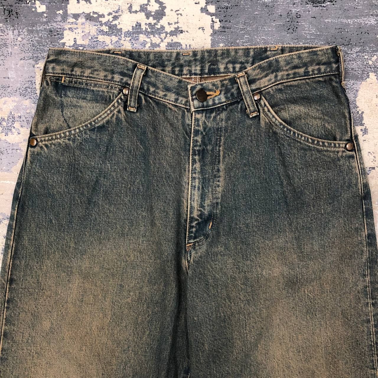 Vintage × Wrangler P96 VTG BLUE BELL WANGLER BAGGY JEANS Size US 31 - 3 Thumbnail