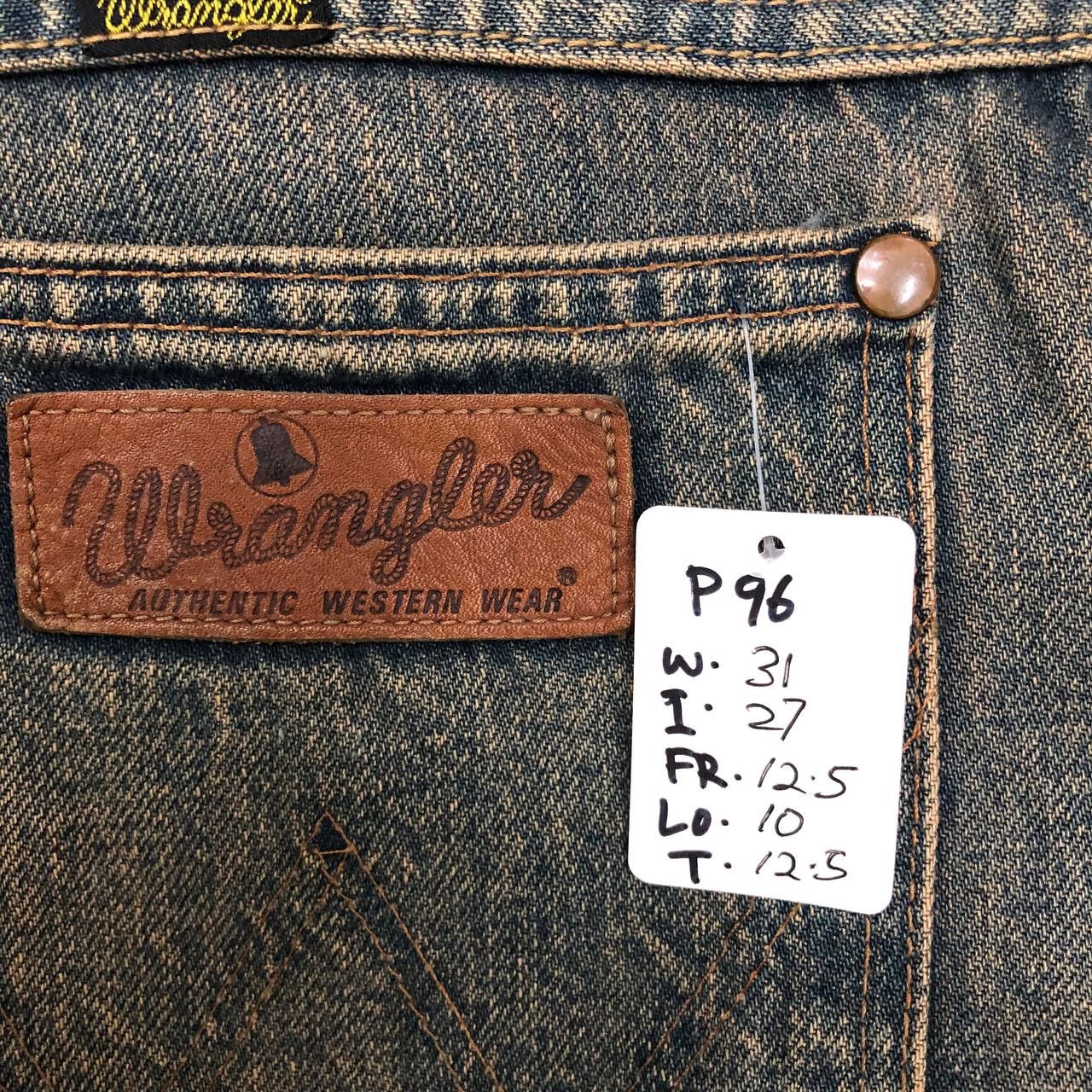 Vintage × Wrangler P96 VTG BLUE BELL WANGLER BAGGY JEANS Size US 31 - 10 Thumbnail