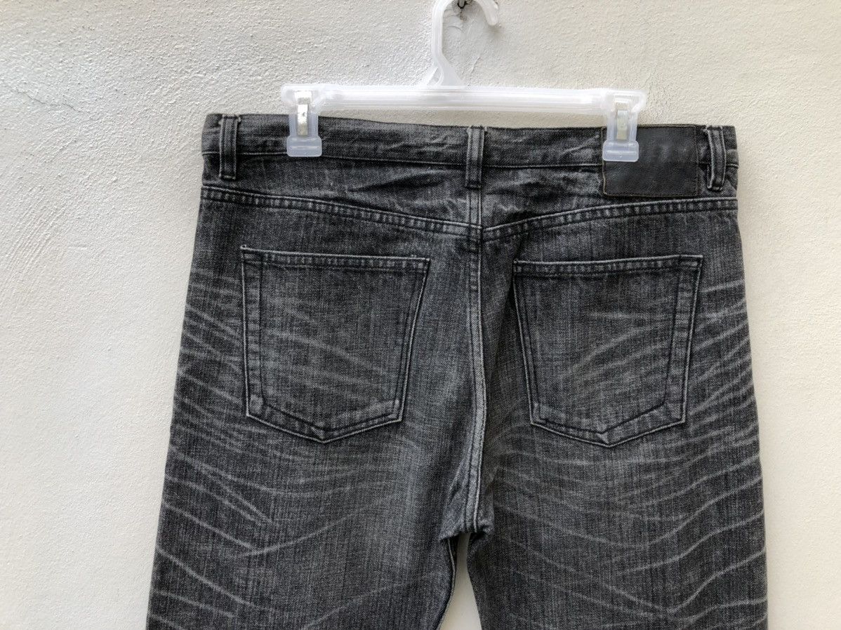 Lad Musician Vintage LAD MUSICIAN Japan Striped Fade Black Denim Jeans Size US 33 - 15 Thumbnail