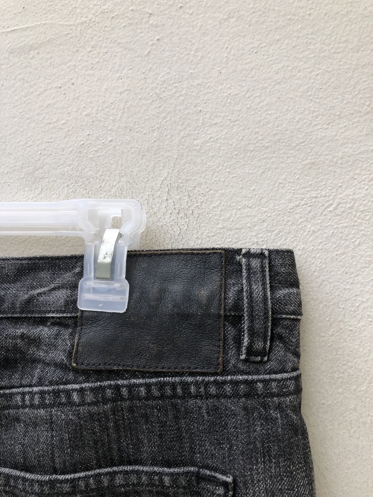 Lad Musician Vintage LAD MUSICIAN Japan Striped Fade Black Denim Jeans Size US 33 - 20 Thumbnail