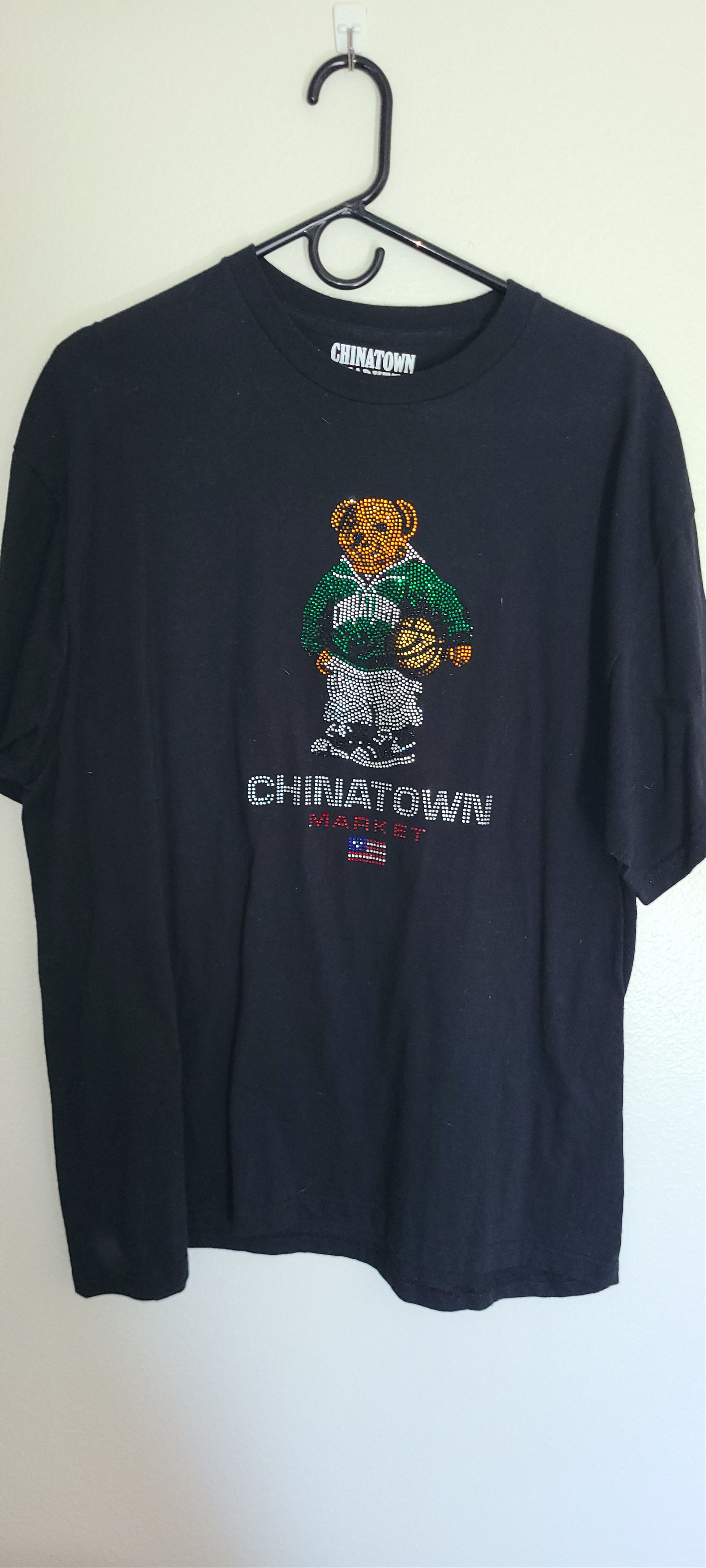 Market × Vintage TEDDY RHINESTONE TEE Size US L / EU 52-54 / 3 - 2 Thumbnail