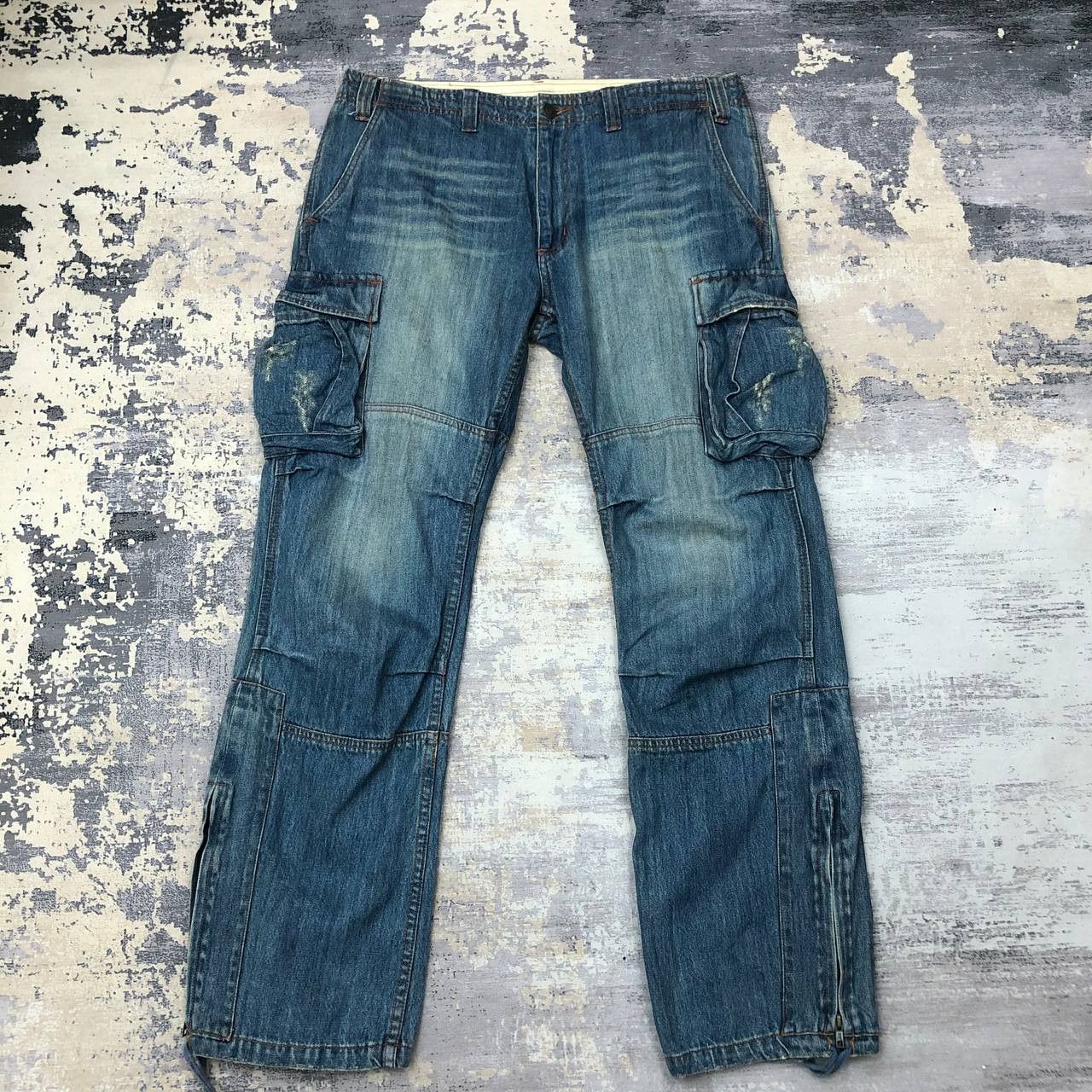 Japanese Brand P99 GOOD FOR EVERYTHING CARGO DENIM PANTS Size US 36 / EU 52 - 1 Thumbnail