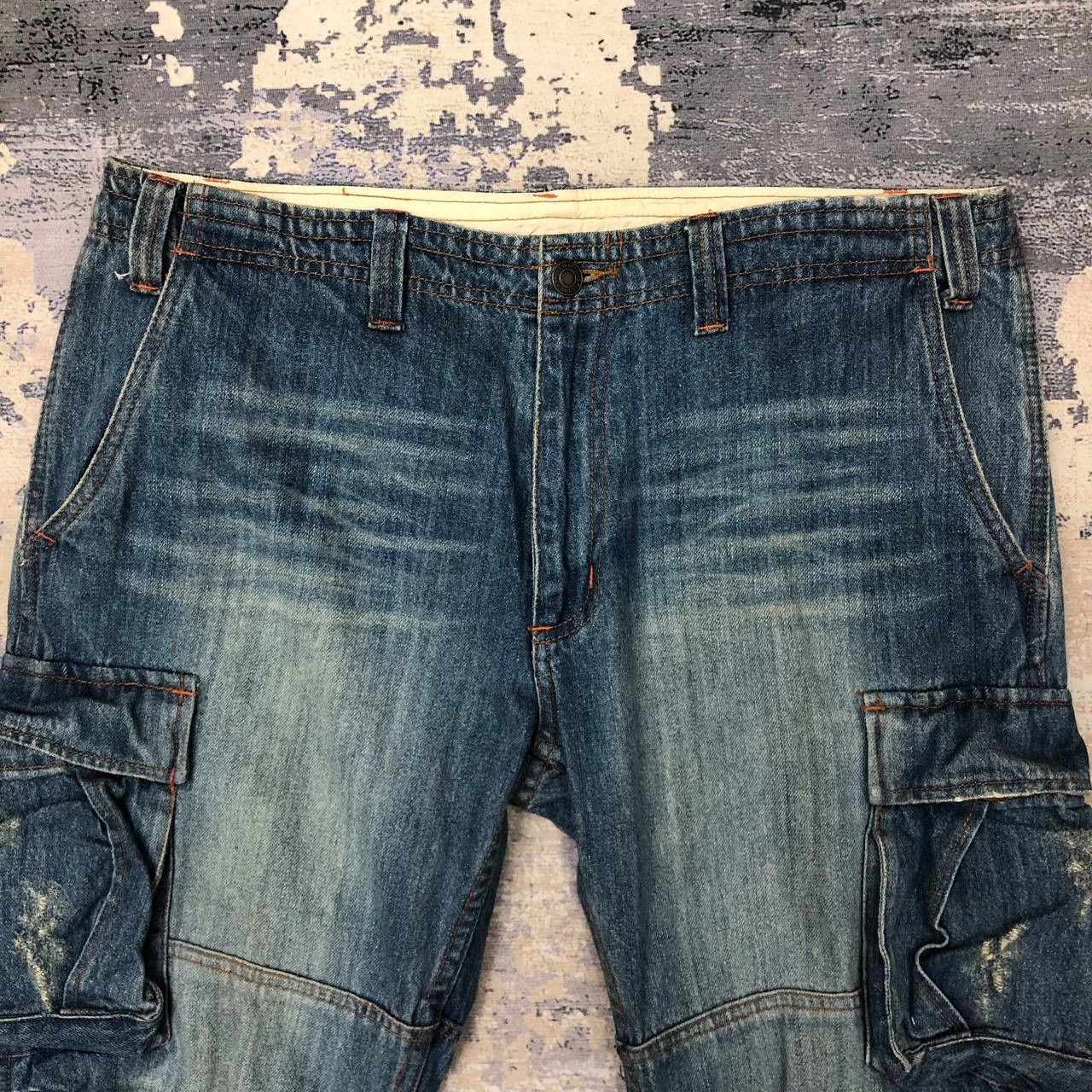 Japanese Brand P99 GOOD FOR EVERYTHING CARGO DENIM PANTS Size US 36 / EU 52 - 3 Thumbnail