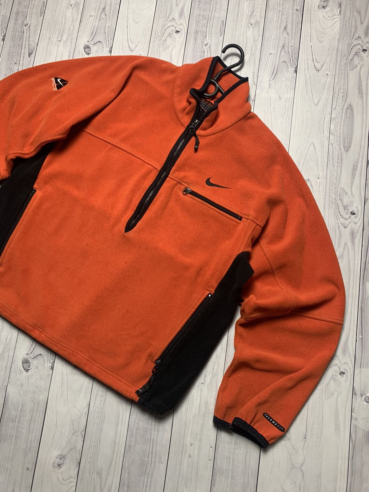 Nike × Nike ACG × Vintage Vintage sweatshirt Nike ACG fleece orange logo rare size S Size US S / EU 44-46 / 1 - 3 Thumbnail