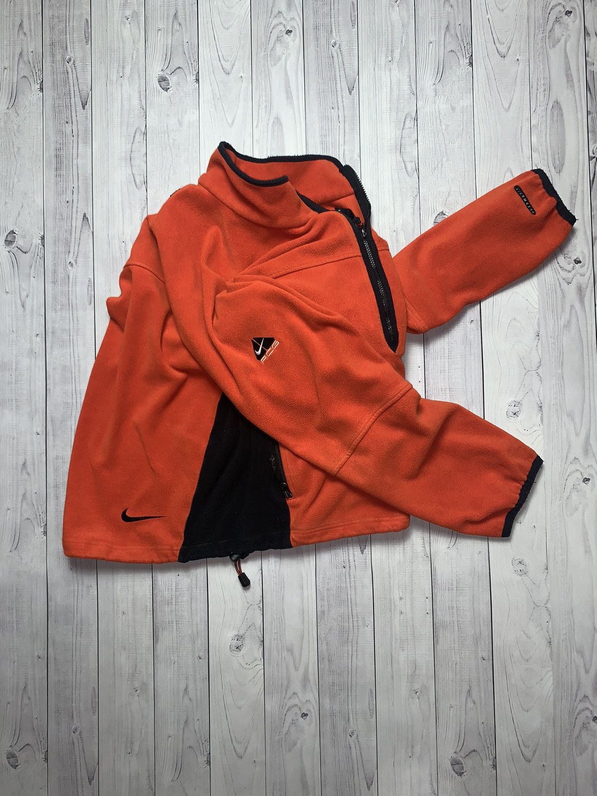 Nike × Nike ACG × Vintage Vintage sweatshirt Nike ACG fleece orange logo rare size S Size US S / EU 44-46 / 1 - 1 Thumbnail