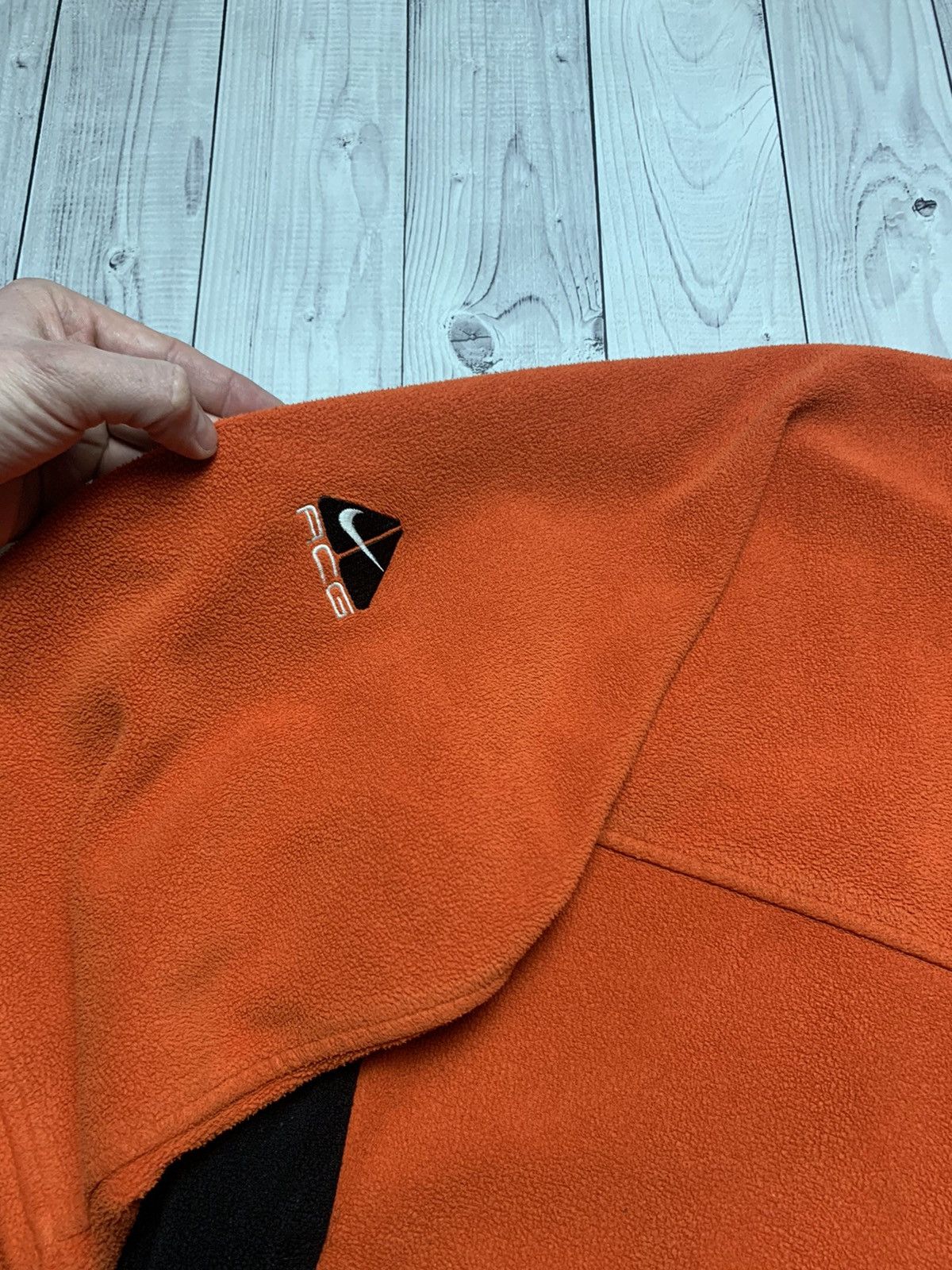 Nike × Nike ACG × Vintage Vintage sweatshirt Nike ACG fleece orange logo rare size S Size US S / EU 44-46 / 1 - 7 Thumbnail