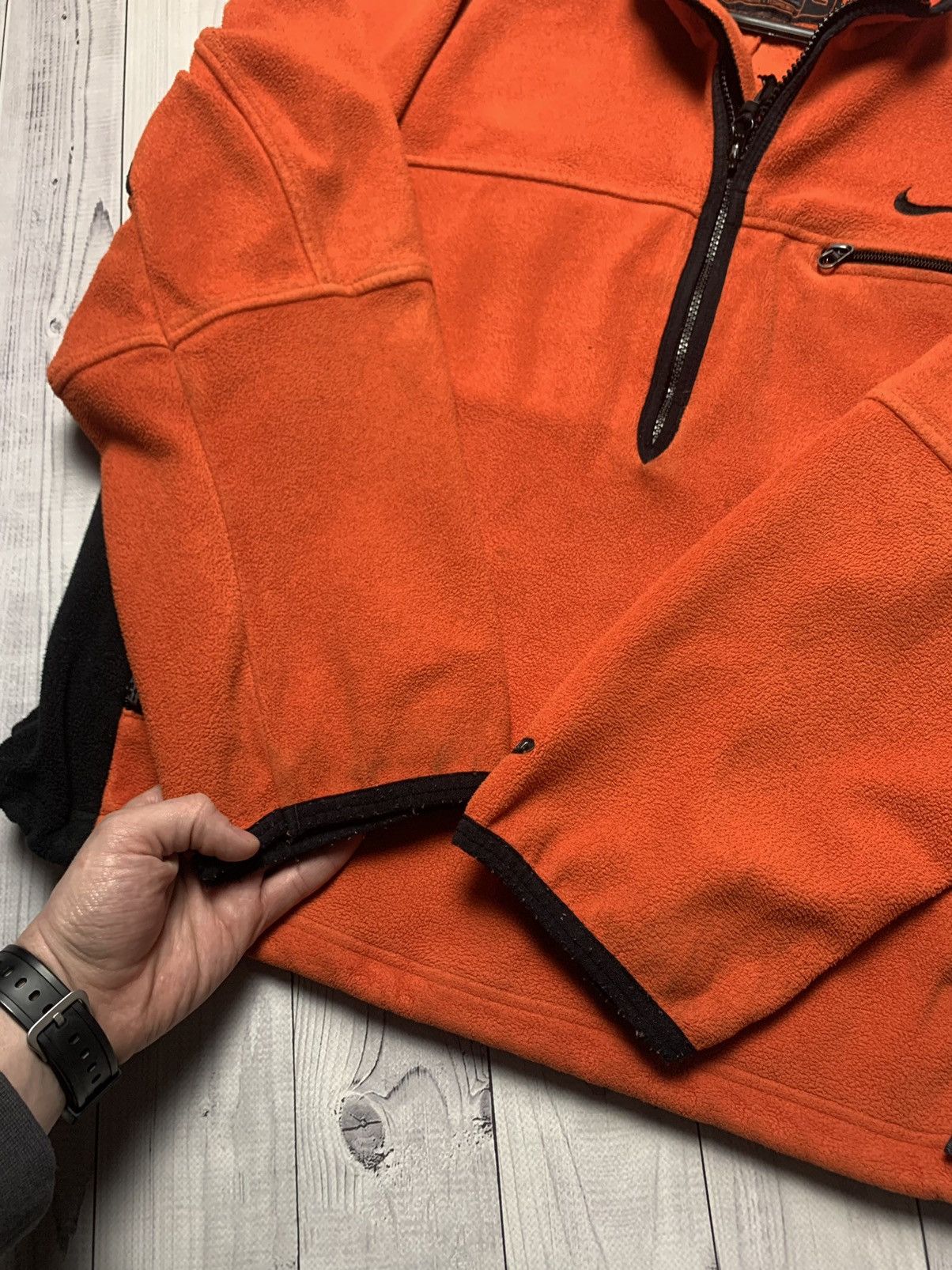 Nike × Nike ACG × Vintage Vintage sweatshirt Nike ACG fleece orange logo rare size S Size US S / EU 44-46 / 1 - 11 Thumbnail