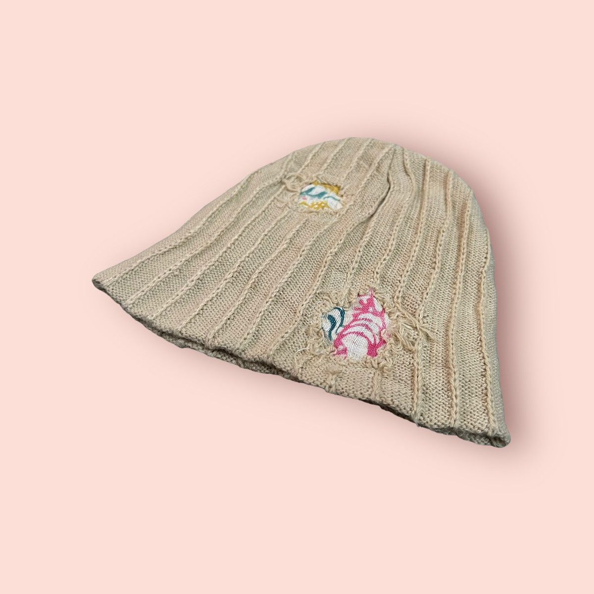 Japanese Brand × Vintage VINTAGE SASHIKO BORO PATCHES JAPAN SKULL BEANIE Size ONE SIZE - 3 Thumbnail