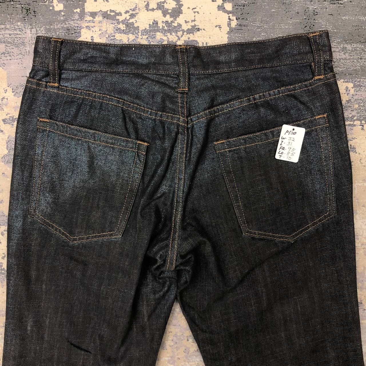 Comme Ca Ism P100 WAXED COMME CA ISM JAPAN FLARED JEANS Size US 32 / EU 48 - 4 Thumbnail