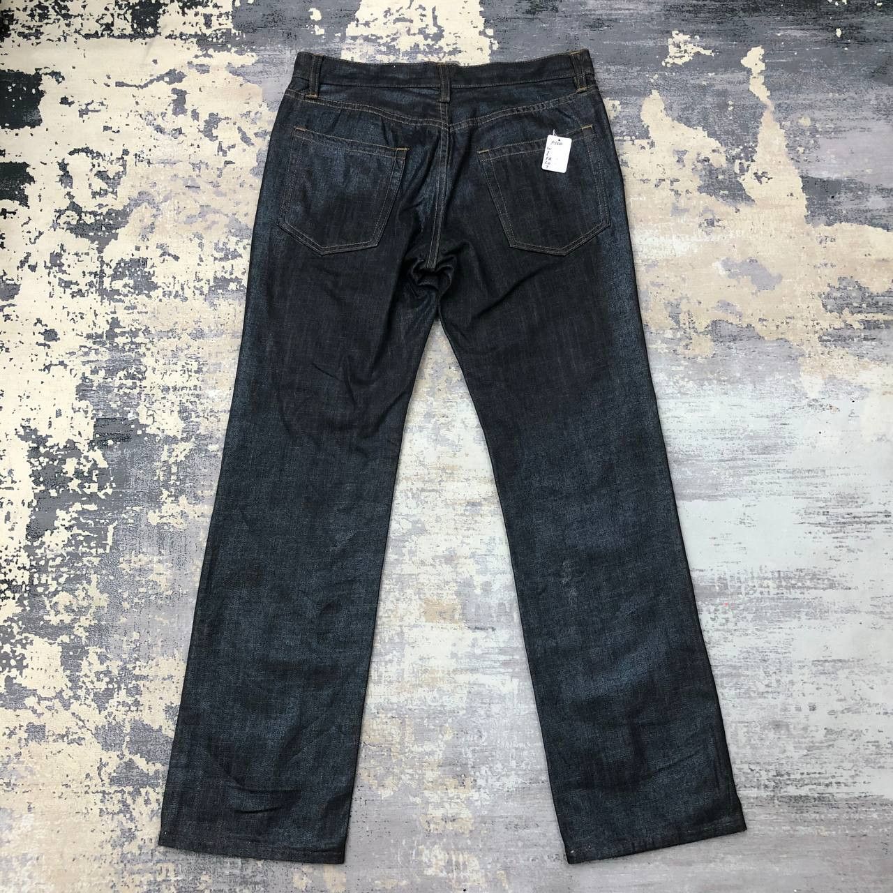 Comme Ca Ism P100 WAXED COMME CA ISM JAPAN FLARED JEANS Size US 32 / EU 48 - 2 Thumbnail