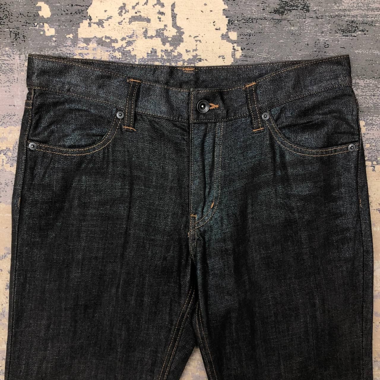 Comme Ca Ism P100 WAXED COMME CA ISM JAPAN FLARED JEANS Size US 32 / EU 48 - 3 Thumbnail