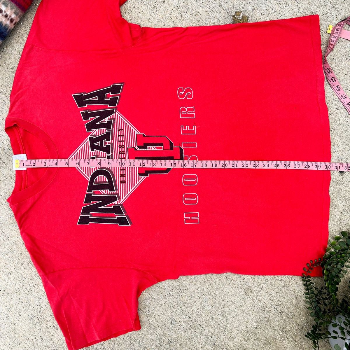 Vintage Vintage 90s Indiana Hoosiers Single Stitch Tee Size US XXL / EU 58 / 5 - 8 Thumbnail