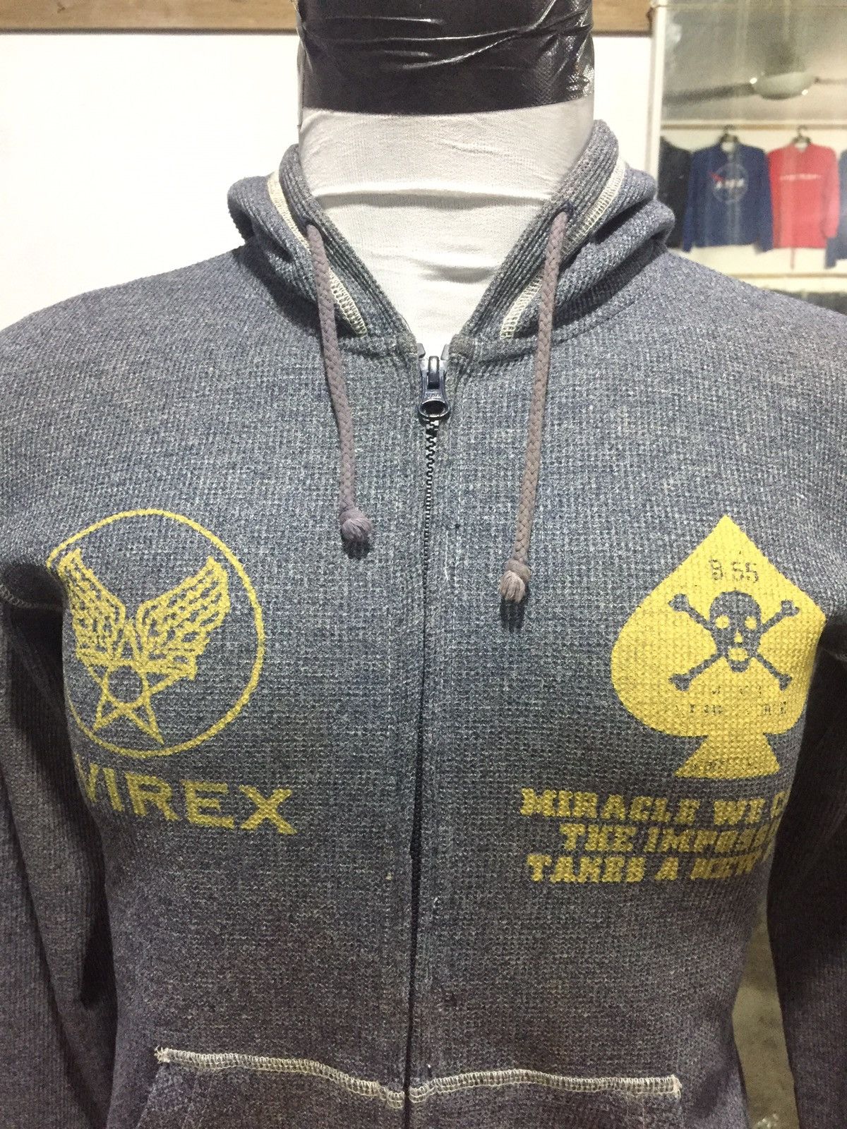Avirex × Vintage Vintage Avirex USAF Hoodie Pullover Jumper Sweatshirt Size US M / EU 48-50 / 2 - 4 Thumbnail