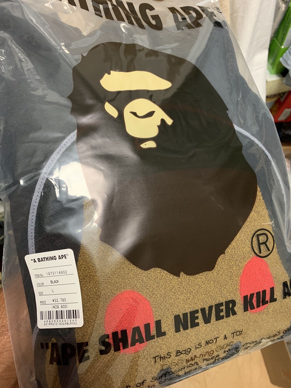 Bape DS! BAPE KID CUDI MOON MAN POULLOVER HOODIE SWEATSHIRT Size US L / EU 52-54 / 3 - 5 Thumbnail