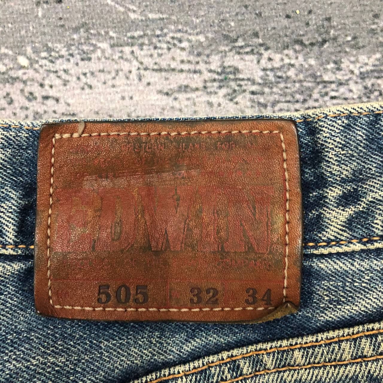 Edwin P107 VTG EDWIN STONE WASH SELVEDGE JEANS Size US 32 / EU 48 - 7 Thumbnail