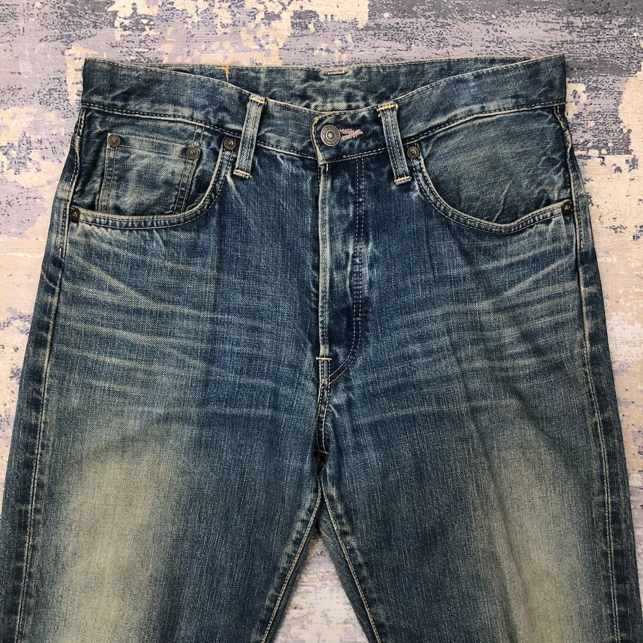 Edwin P108 VTG EDWIN 505 STONE WASH SELVEDGE DENIM Size US 30 / EU 46 - 3 Thumbnail