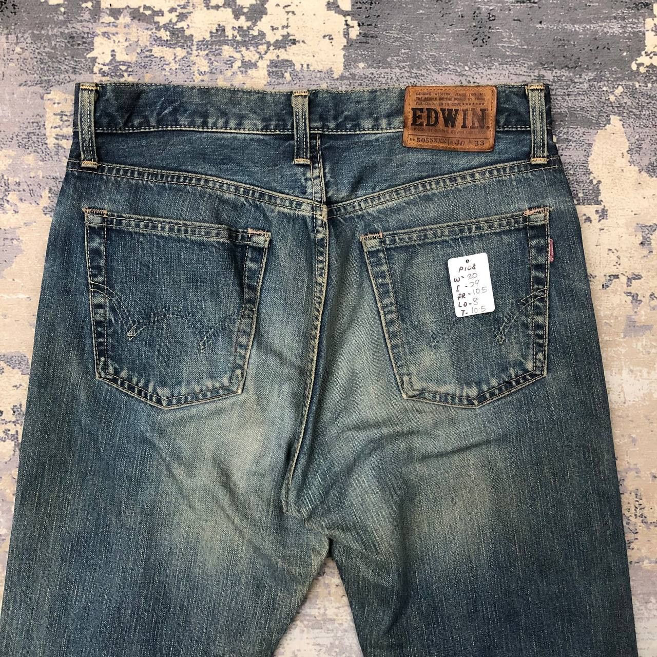 Edwin P108 VTG EDWIN 505 STONE WASH SELVEDGE DENIM Size US 30 / EU 46 - 4 Thumbnail